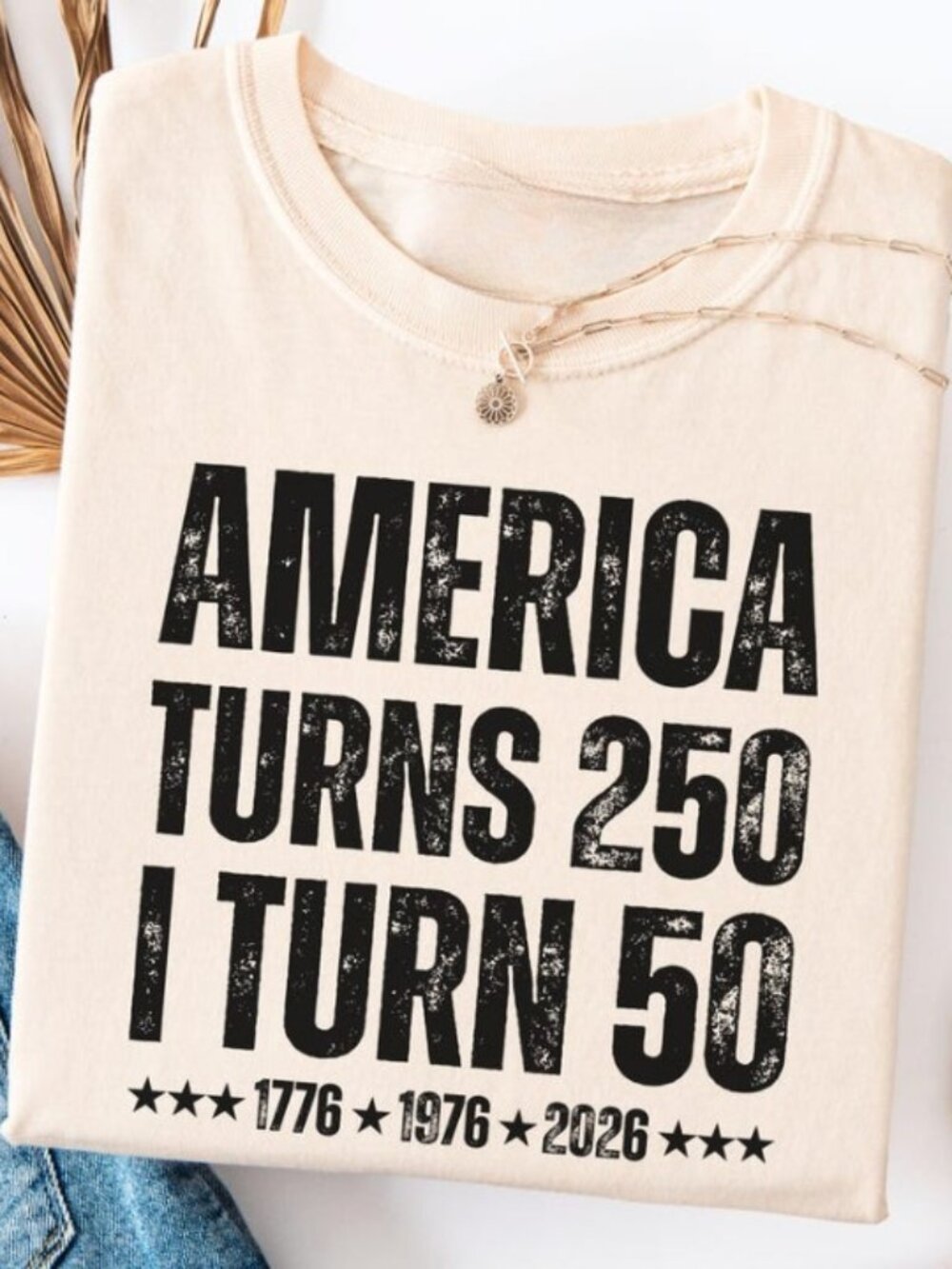 50th Birthday Shirt 1976, America Turns 250 Tee, 50th Birthday Gift Idea